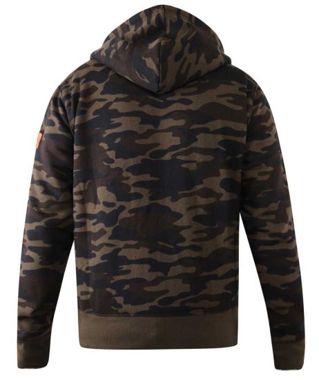 D555 Regent AOP Camo Zip Through Hoody - Mikiny & mikiny s kapucí - Mikiny & Mikiny s kapucí 2XL-12XL