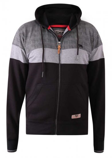 D555 Kipling Full Zip Hoodie Black - Mikiny & mikiny s kapucí - Mikiny & Mikiny s kapucí 2XL-12XL