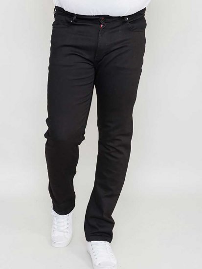 Duke Balfour Relaxed Comfort Fit Stretch Jeans With Elasticated Waist Black - Džíny & kalhoty - Džíny a Kalhoty - W40-W70