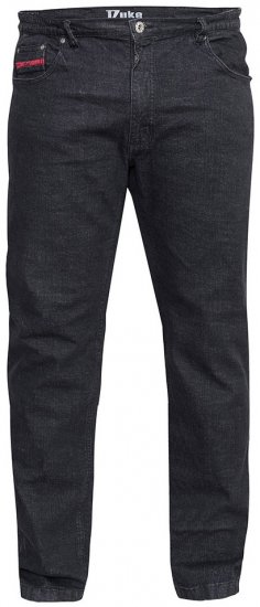 Duke Balfour Relaxed Comfort Fit Stretch Jeans With Elasticated Waist Black - Džíny & Kalhoty - Džíny a Kalhoty - W40-W70