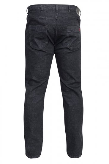 Duke Balfour Relaxed Comfort Fit Stretch Jeans With Elasticated Waist Black - Džíny & kalhoty - Džíny a Kalhoty - W40-W70