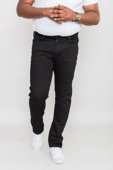 Duke Balfour Relaxed Comfort Fit Stretch Jeans With Elasticated Waist Black - Džíny & kalhoty - Džíny a Kalhoty - W40-W70