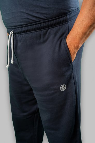 20 Nodi Ponente Long Leg Sports Pants in Combed Fleece Cotton Navy - Tepláky & kraťasy - Tepláky a Teplákové Kraťasy 2XL-12XL