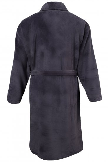 JP1880 Bathrobe with Spacious Patch Pockets Grey - Spodní prádlo - Spodní Prádlo Nadměrné Velikosti 2XL-8XL