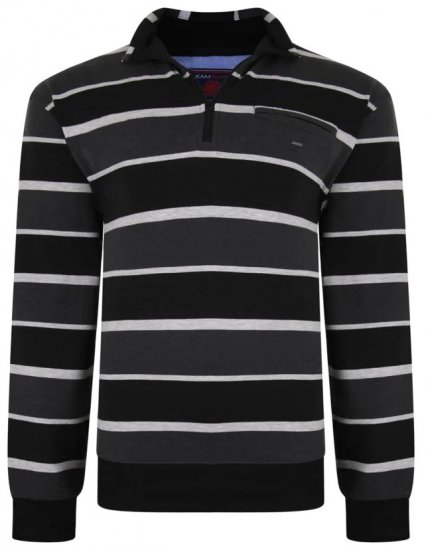 Kam Jeans 7022 Striped Sweater - Mikiny & mikiny s kapucí - Mikiny & Mikiny s kapucí 2XL-12XL