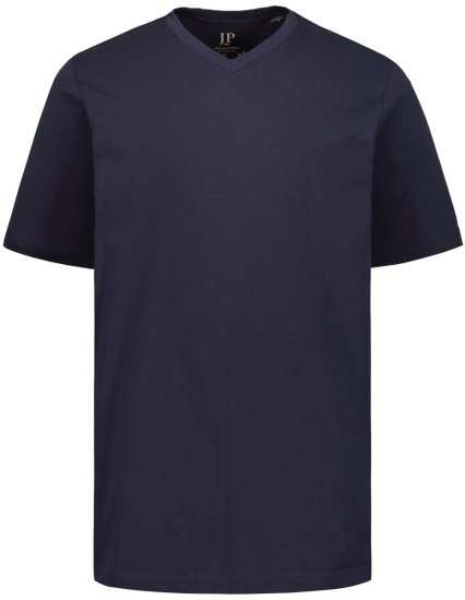 JP1880 702415 Tričko s véčkovým výstřihem Tmavě modrá - Trička - Trička nadměrné velikosti - 2XL-14XL