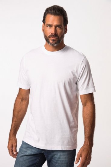 JP1880 702558 Tričko s kulatým výstřihem Bílá - Trička - Trička nadměrné velikosti - 2XL-14XL