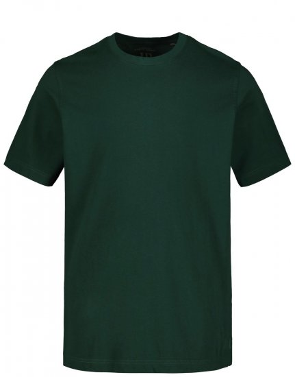 JP1880 702558 Tričko s kulatým výstřihem Tmavě zelená - Trička - Trička nadměrné velikosti - 2XL-14XL