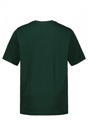 JP1880 702558 Tričko s kulatým výstřihem Tmavě zelená - Trička - Trička nadměrné velikosti - 2XL-14XL