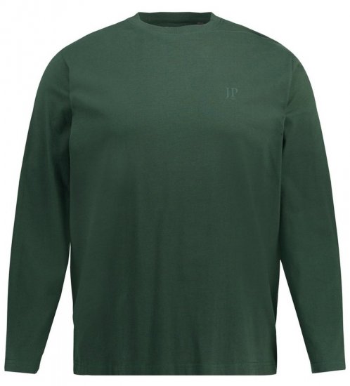 JP1880 Long Sleeve OEKO-TEX T-shirt Green - Trička - Trička nadměrné velikosti - 2XL-14XL