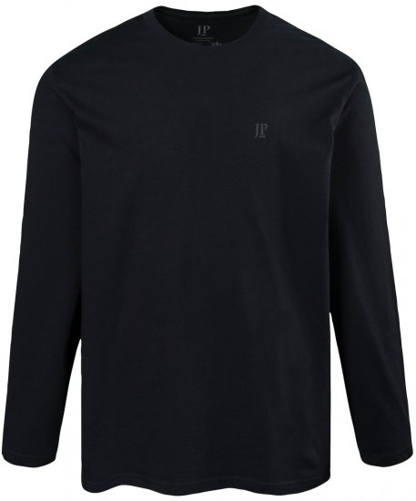 JP1880 702559 Tričko s dlouhým rukávem Černá - Trička - Trička nadměrné velikosti - 2XL-14XL