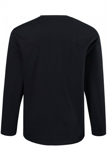 JP1880 702559 Tričko s dlouhým rukávem Černá - Trička - Trička nadměrné velikosti - 2XL-14XL