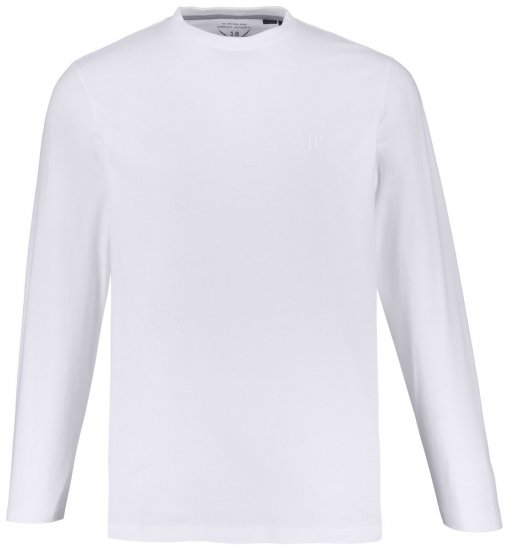 JP1880 702559 Tričko s dlouhým rukávem Bílá - Trička - Trička nadměrné velikosti - 2XL-14XL