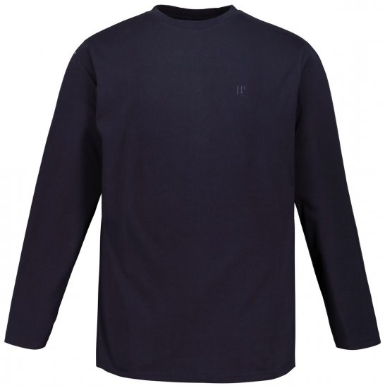 JP1880 702559 Tričko s dlouhým rukávem Tmavě modrá - Trička - Trička nadměrné velikosti - 2XL-14XL