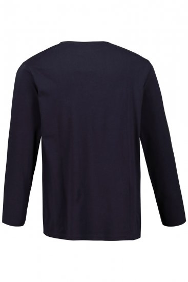 JP1880 702559 Tričko s dlouhým rukávem Tmavě modrá - Trička - Trička nadměrné velikosti - 2XL-14XL