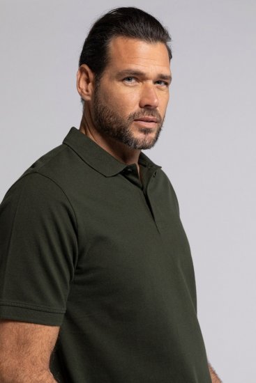 JP1880 702560 Polokošile Tmavě olivová - Polokošile - Polokošile 2XL-8XL - Trička s límečkem 2XL-8XL