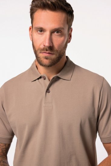JP1880 702560 Polokošile Šedohnědá - Polokošile - Polokošile 2XL-8XL - Trička s límečkem 2XL-8XL