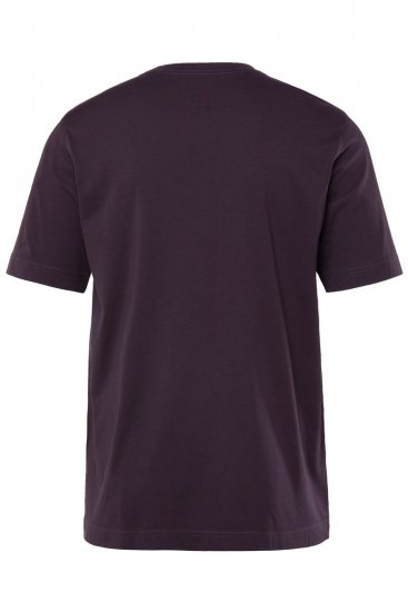 JP1880 702637 Tričko s kulatým výstřihem 2 kusy Tmavě fialová/Černá - Trička - Trička nadměrné velikosti - 2XL-14XL