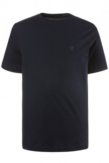 JP1880 702637 Tričko s kulatým výstřihem 2 kusy Tmavě modrá - Trička - Trička nadměrné velikosti - 2XL-14XL