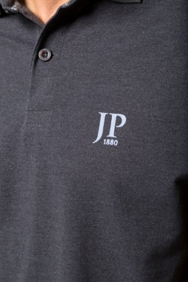 JP1880 704317 Polokošile 2 kusy Tmavě šedá - Polokošile - Polokošile 2XL-8XL - Trička s límečkem 2XL-8XL