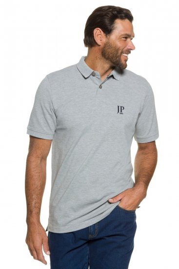 JP1880 704317 Polokošile 2 kusy Tmavě modrá/Šedá melír - Polokošile - Polokošile 2XL-8XL - Trička s límečkem 2XL-8XL