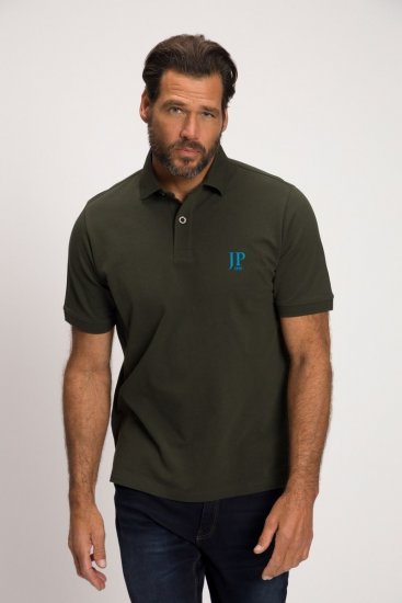 JP1880 704317 Polokošile 2 kusy Tyrkysově modrá/Olivová - Polokošile - Polokošile 2XL-8XL - Trička s límečkem 2XL-8XL