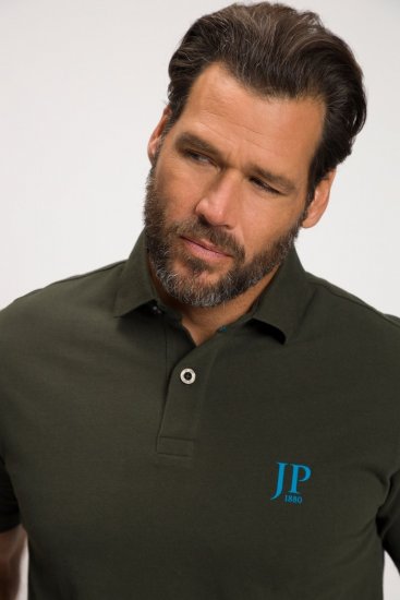 JP1880 704317 Polokošile 2 kusy Tyrkysově modrá/Olivová - Polokošile - Polokošile 2XL-8XL - Trička s límečkem 2XL-8XL