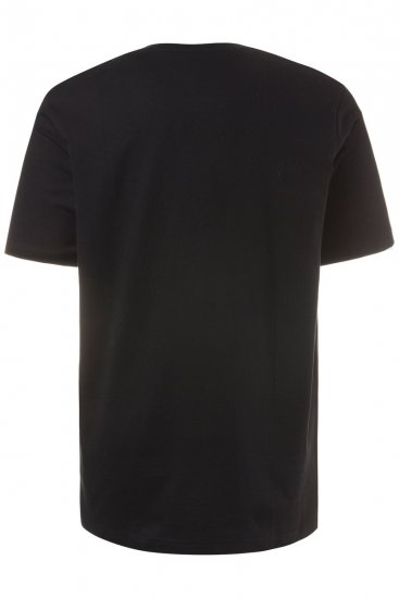 JP1880 708420 Tričko Henley 2 kusy Černá - Trička - Trička nadměrné velikosti - 2XL-14XL