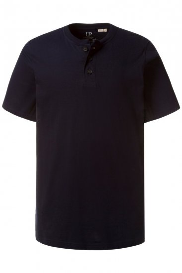 JP1880 708420 Tričko Henley 2 kusy Tmavě modrá - Trička - Trička nadměrné velikosti - 2XL-14XL
