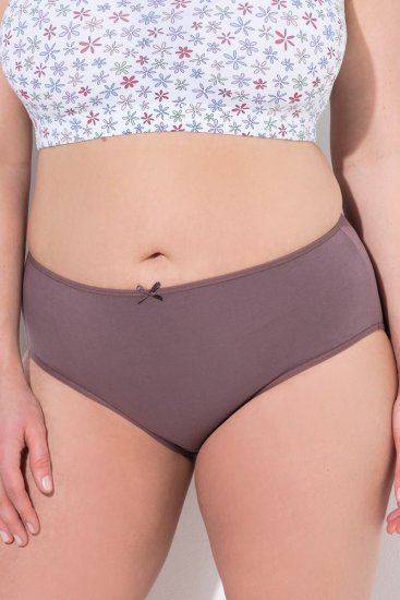 Ulla Popken 710201 Kalhotky 5 ks Hnědá - Kalhotky - 