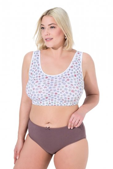 Ulla Popken 710201 Kalhotky 5 ks Hnědá - Kalhotky - 