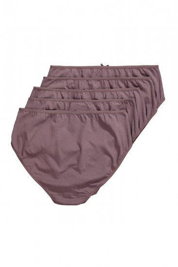 Ulla Popken 710201 Kalhotky 5 ks Hnědá - Kalhotky - 
