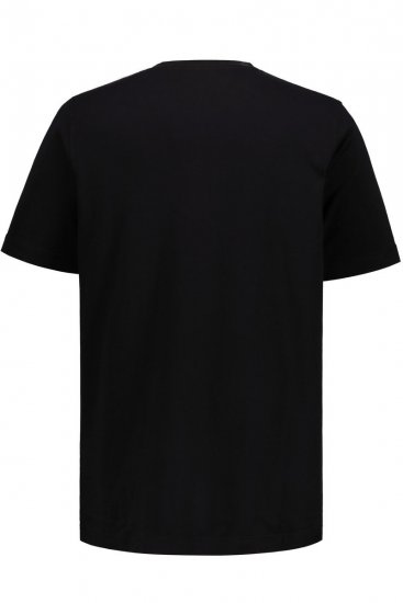 JP1880 711318 Tričko s véčkovým výstřihem 2 kusy Černá - Trička - Trička nadměrné velikosti - 2XL-14XL