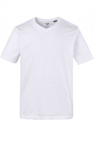 JP1880 711318 Tričko s véčkovým výstřihem 2 kusy Bílá - Trička - Trička nadměrné velikosti - 2XL-14XL
