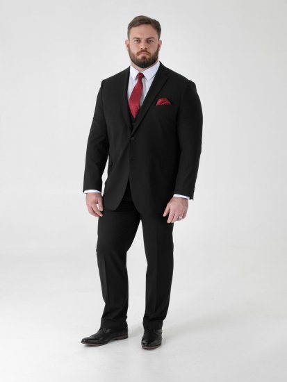 D555 Ted 4 Way Stretch Tailored Suit Jacket Černá - Obleky - Obleky 2XL-8XL