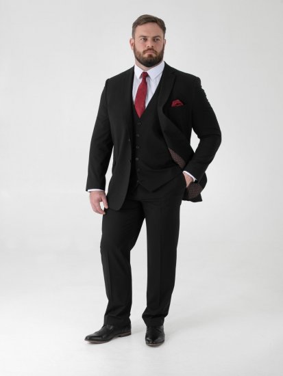 D555 Ted Sako Černá - Obleky - Obleky 2XL-8XL