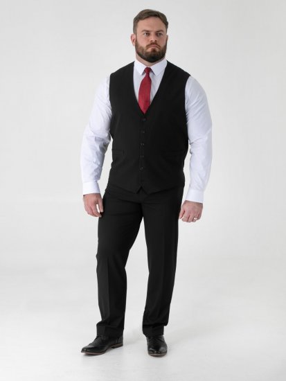 D555 Ted Vesta k obleku Černá - Obleky - Obleky 2XL-8XL