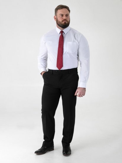 D555 Ted 4 Way Stretch Tailored Trouser Černá - Obleky - Obleky 2XL-8XL