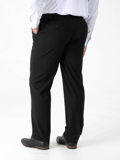 D555 Ted 4 Way Stretch Tailored Trouser Černá - Obleky - Obleky 2XL-8XL