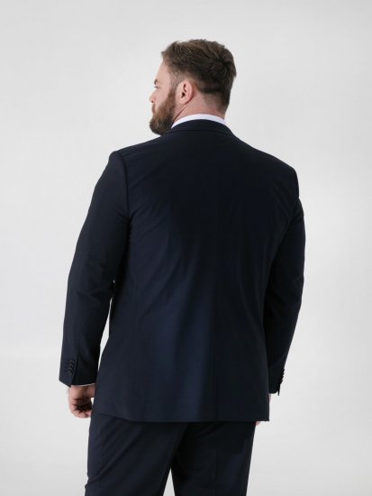 D555 Ted 4 Way Stretch Tailored Suit Jacket Námořnická modrá - Obleky - Obleky 2XL-8XL