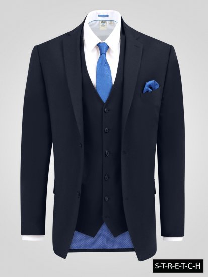 D555 Ted Sako Námořnická modrá - Obleky - Obleky 2XL-8XL
