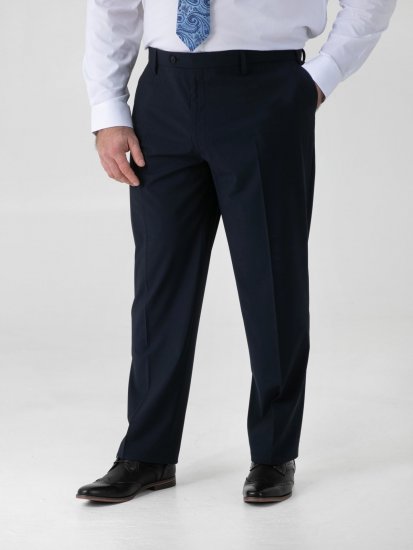 D555 Ted 4 Way Stretch Tailored Trouser Námořnická modrá - Obleky - Obleky 2XL-8XL