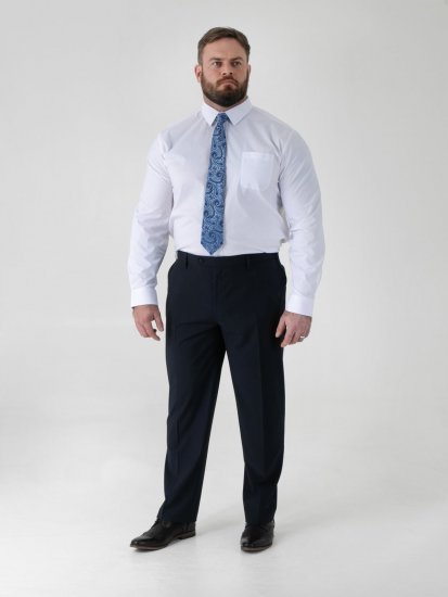 D555 Ted Oblekové kalhoty Námořnická modrá - Obleky - Obleky 2XL-8XL