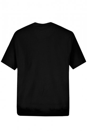 JP1880 712616 Tričko se střihem na bříško Černá - Trička - Trička nadměrné velikosti - 2XL-14XL