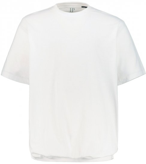 JP1880 712616 Tričko se střihem na bříško Bílá - Trička - Trička nadměrné velikosti - 2XL-14XL
