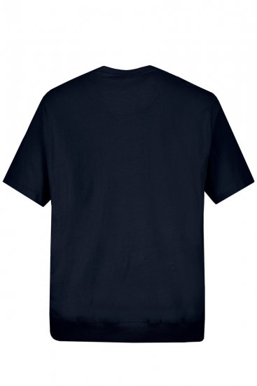 JP1880 712616 Tričko se střihem na bříško Tmavě modrá - Trička - Trička nadměrné velikosti - 2XL-14XL