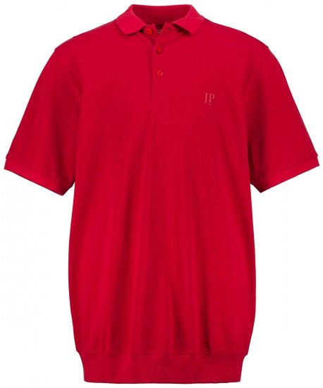 JP1880 712617 Polokošile se střihem na bříško Chilli červená - Polokošile - Polokošile 2XL-8XL - Trička s límečkem 2XL-8XL
