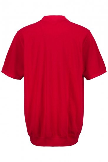 JP1880 712617 Polokošile se střihem na bříško Chilli červená - Polokošile - Polokošile 2XL-8XL - Trička s límečkem 2XL-8XL