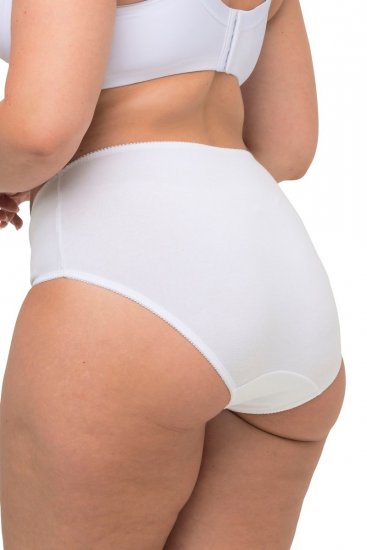 Ulla Popken 712882 Kalhotky 2 ks Bílá - Kalhotky - 