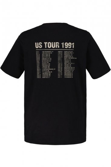 JP1880 Guns N’ Roses Skull Comfort Fit Band T-Shirt Black - Trička - Trička nadměrné velikosti - 2XL-14XL